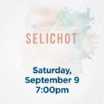 Selichot Schmooze
