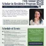 24th Annual Men's Club Scholar In Residence Weekend