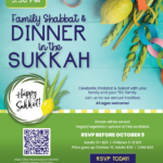 Family Shabbat Dinner in the Sukkah