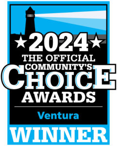 Logo for the 2024 Community's Choice Awards, featuring a lighthouse and the word "WINNER" prominently displayed.