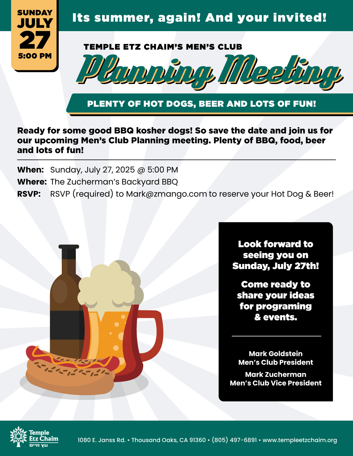 Men's Club Planning Meeting