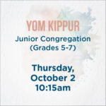 Junior Congregation - Yom Kippur