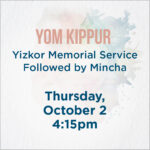 Yom Kippur Yizkor Services