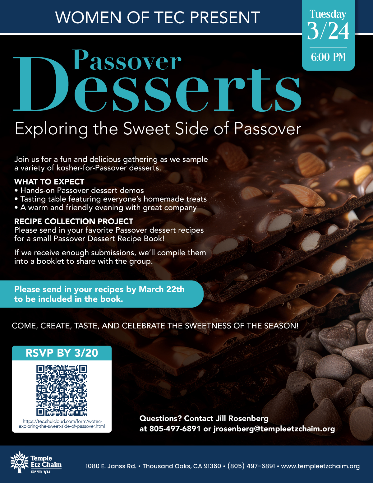 WOTEC Passover Dessert Event