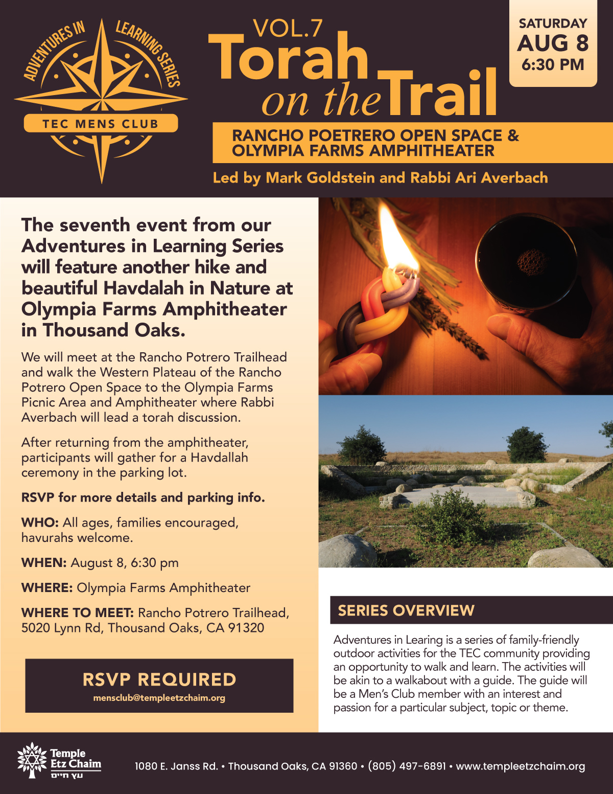 Men's Club Torah on the Trail